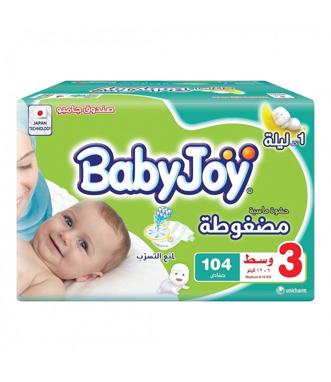 بيبي جوي مقاس 3 - كرتون 104 حفاض