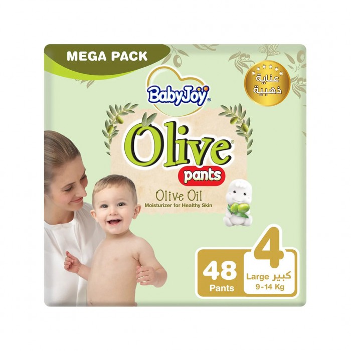 BabyJoy Olive Oil Pants 4 - 48 Diapers