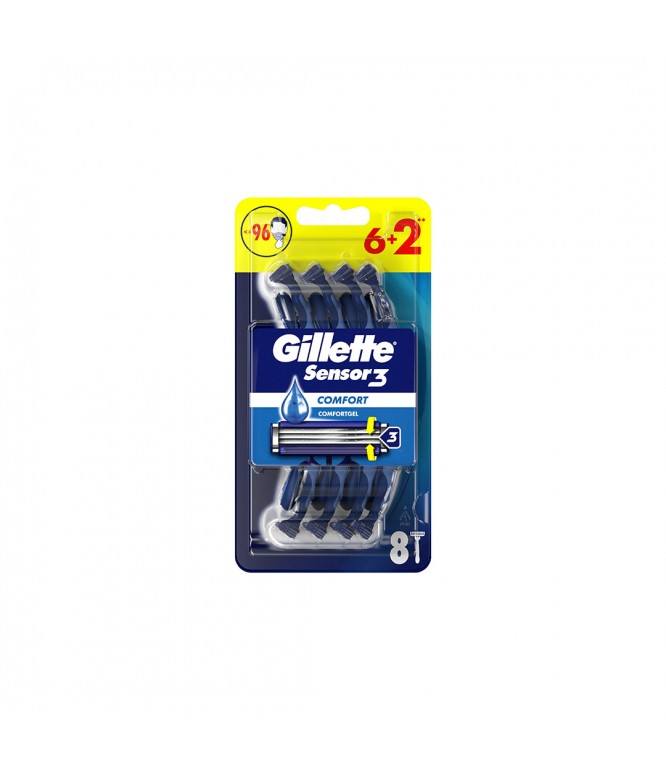 Gillete Blue 3 Comfort Razor 6+2's