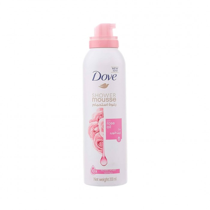 Dove Shower Mousse With Rose Oil 200 ml