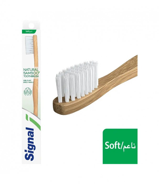 Signal Toothbrush Natural Bamboo Soft