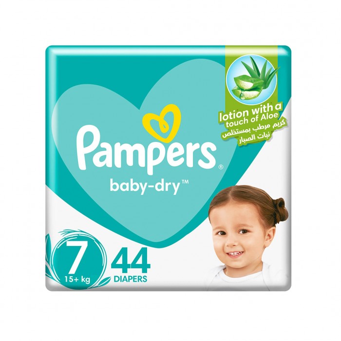 Pampers Baby Diapers Size 7 - 44 Diapers