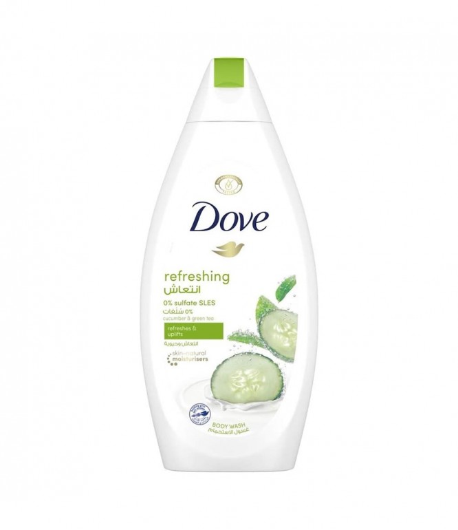 Dove Body Wash Cucumber And Green Tea Refreshing And Uplifts - 750ml