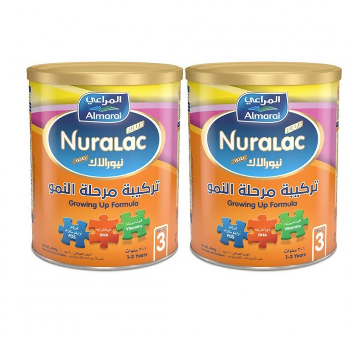 Nuralac Plus Milk (3) Growing Up Twin Pack 900 g