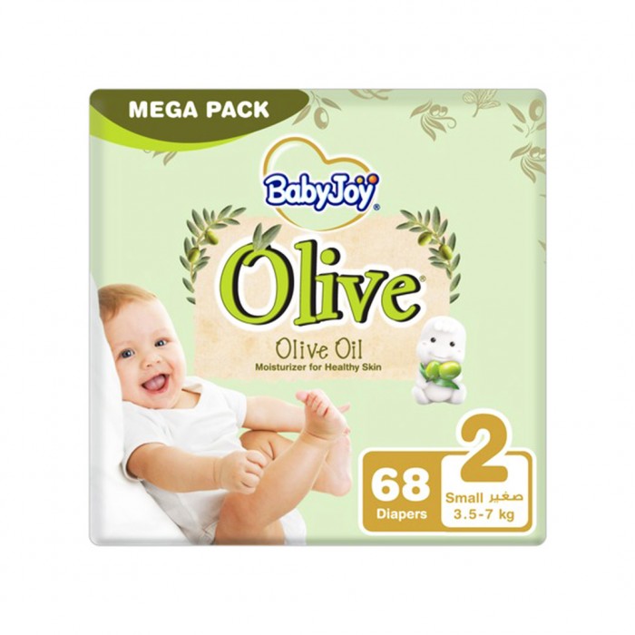 Babyjoy Healthy Skin Mega Small Size (2) 68 Diaper 3.5 - 7 KG