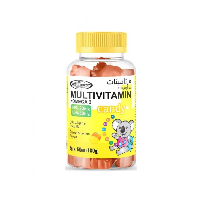 Mothernest Multivitamin+Omega-3 Candy 60 Pcs 