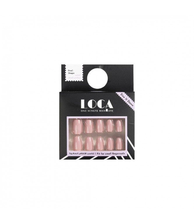 Loca Nails Pink Nude Oval Shape 24'S