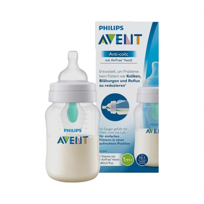 Avent Natural Baby Bottle 260 ml Clear Pack of 2