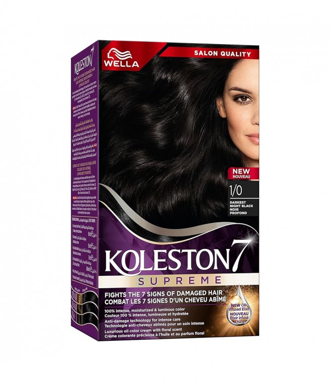 Koleston Hair Color Kit 1/0 Dark Night Black