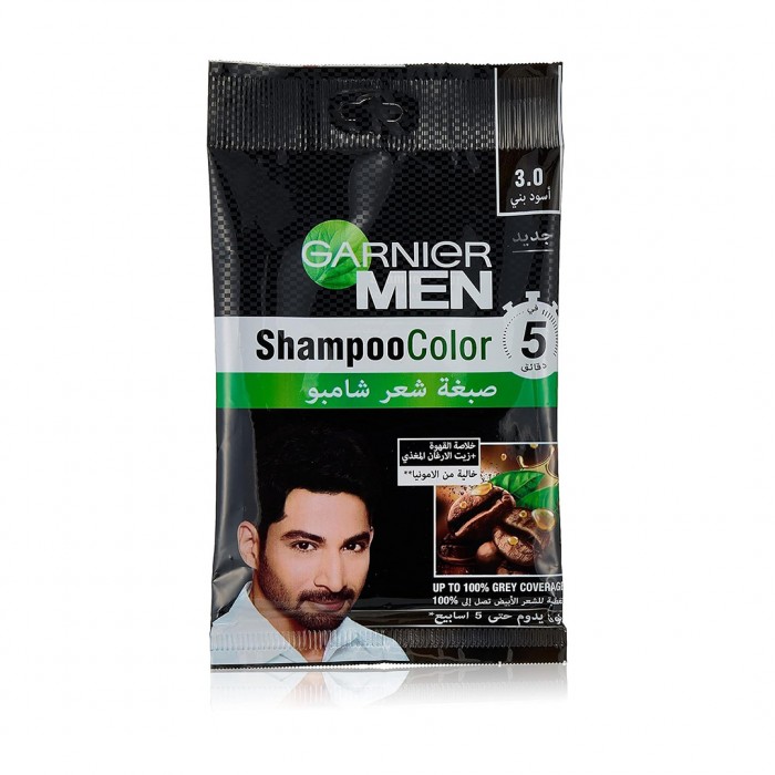 Garnier Color Shampoo Brown Black Men 3.0