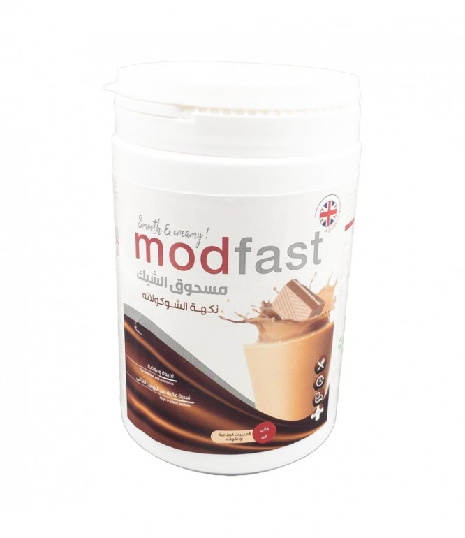 مودفاست مسحوق الشيك مع نسبة عالية من البروتين بنكهة الشوكولاتة 300 جرام 