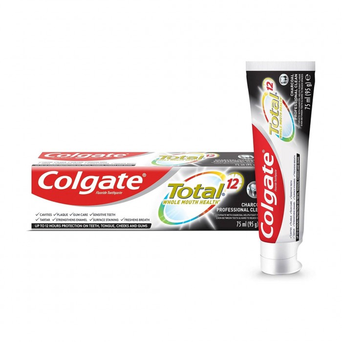 Colgate Tooth Paste Total 12 Charcoal - 75ml