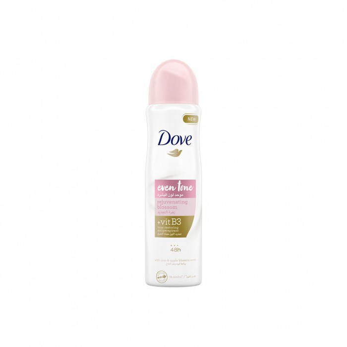 Dove Deodorant Spray Even Tone Women Rejuvenating Blossom Vitamin-b3 -150ml