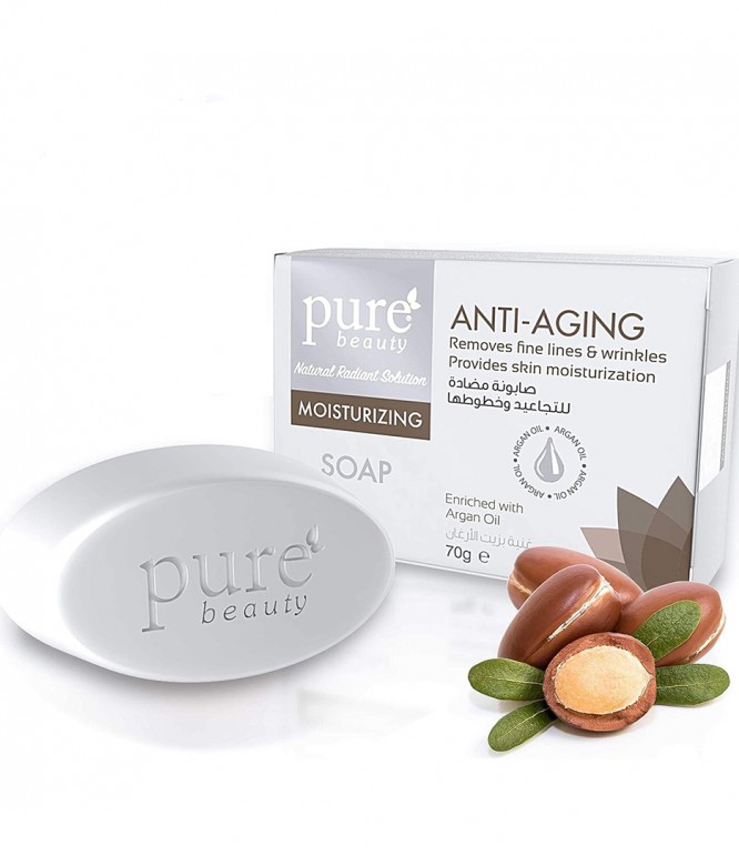 Pure Beauty Anti-Aging Argan oil Moisturizing Soap- 70GM