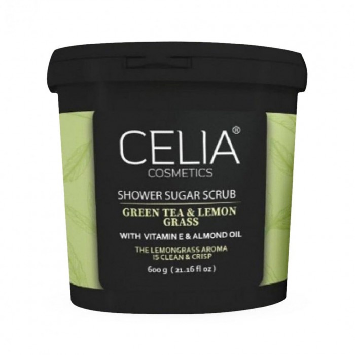 Celia Shower Sugar Scrub Green Tea&Lemon 600 g