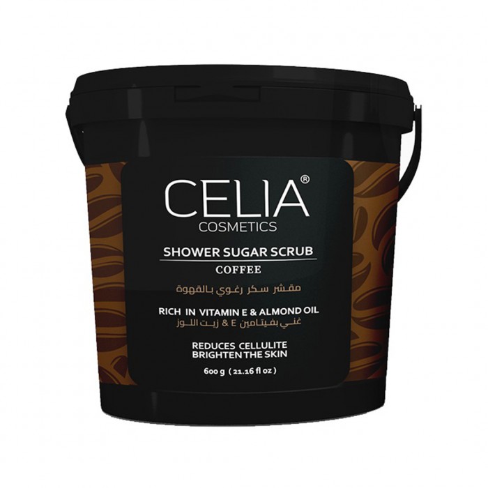 Celia Shower Sugar Scrub Coffee 600 g 