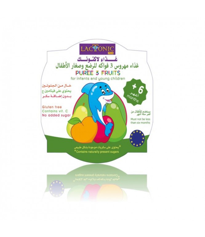 LACTONIC PUREE 3 FRUITS 260GM