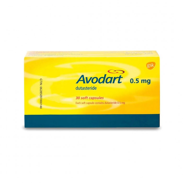 Avodart 0.5 mg Capsule 30'S