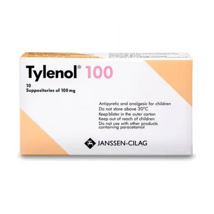 Tylenol 100 mg Supp 10’s
