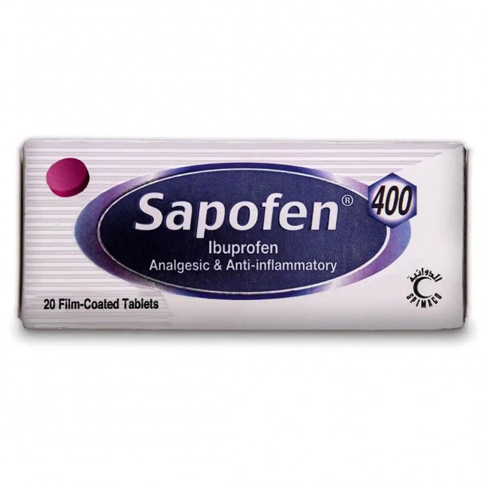 Sapofen 400 mg 20 Tablets