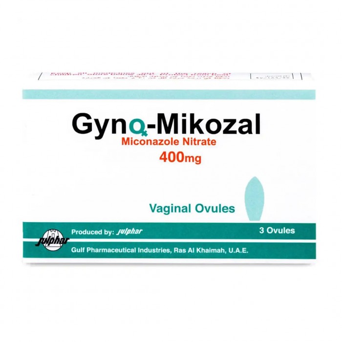 Gyno Mikozal 400 mg - Vaginal Ovule 