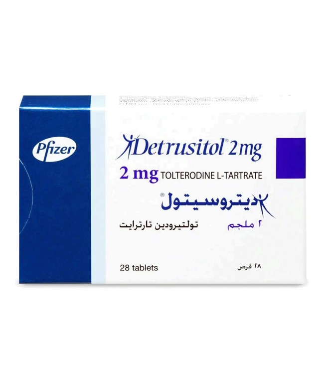 Detrusitol 2 mg Tablet 28's