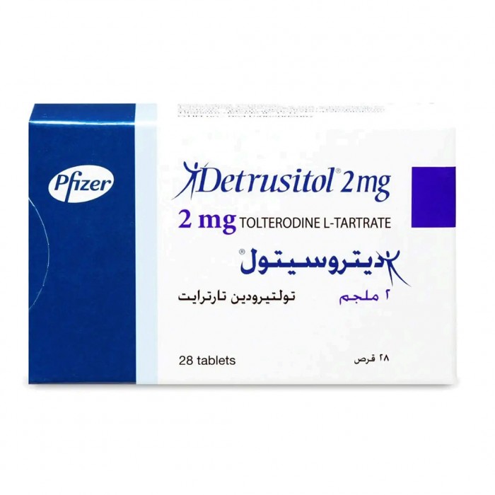 Detrusitol 2 mg Tablet 28's