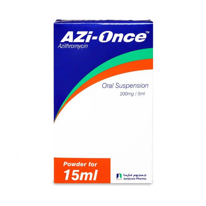 AZI ONCE 200 MG / 5 ML SUSPENTION 15 ML