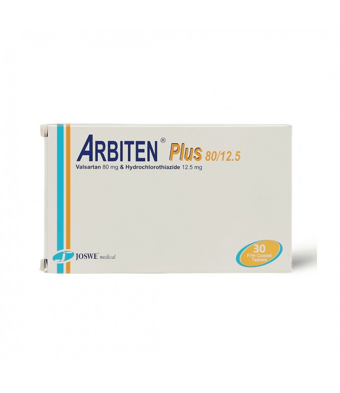 ARBITEN PLUS 80/12.5 MG TAB 30'S