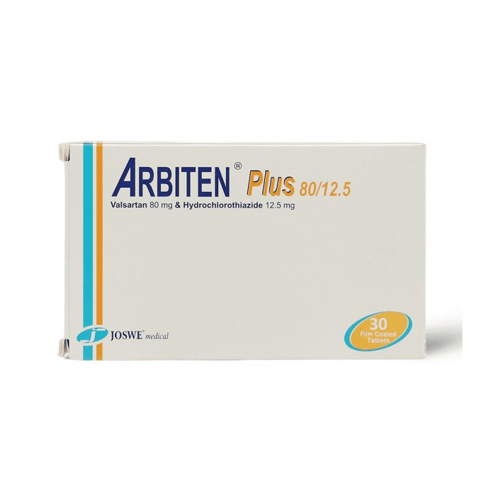 ARBITEN PLUS 80/12.5 MG TAB 30'S