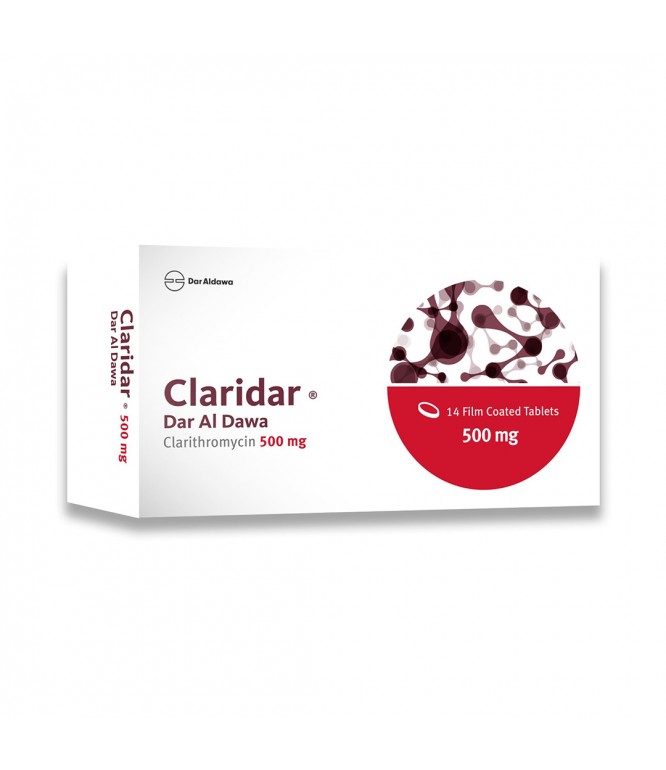 Claridar 500 mg Tablets 14's