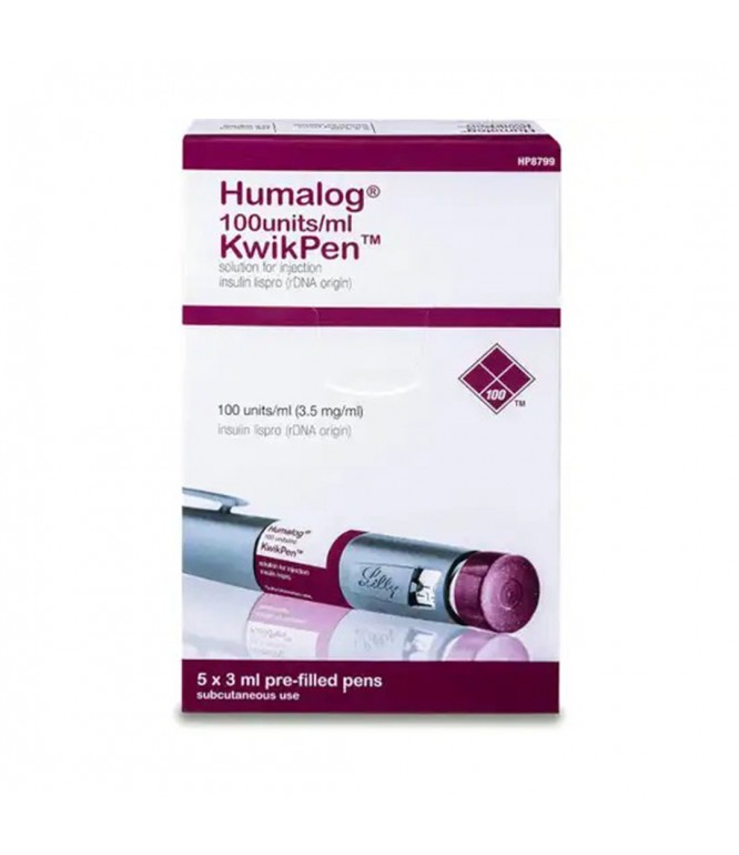 HUMALOG KWIKPEN 100U 5X3ML