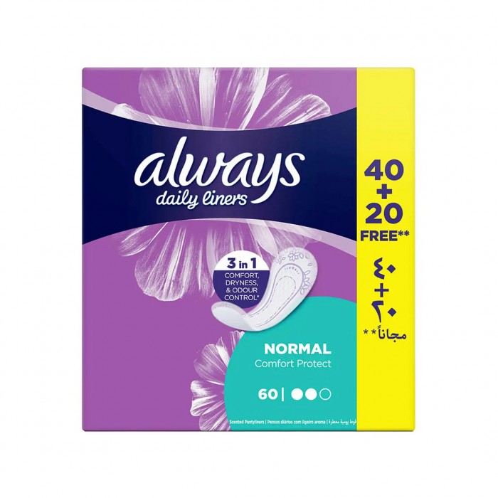 Always Panty Liners Fresh Scent Multiform Protect 60 pcs