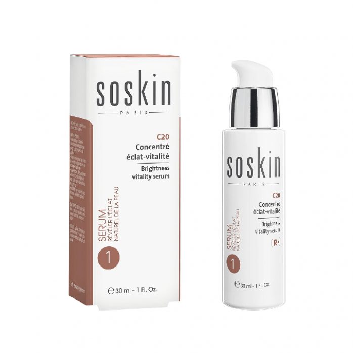 Soskin C20 Serum - Brightens Skin & Reduces Wrinkles 30 mL