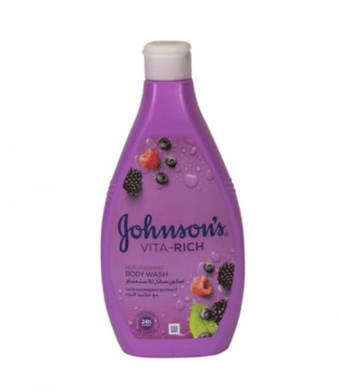 Johnson's Body Wash Vita-Rich Replenishing Raspberry Extract 400ml