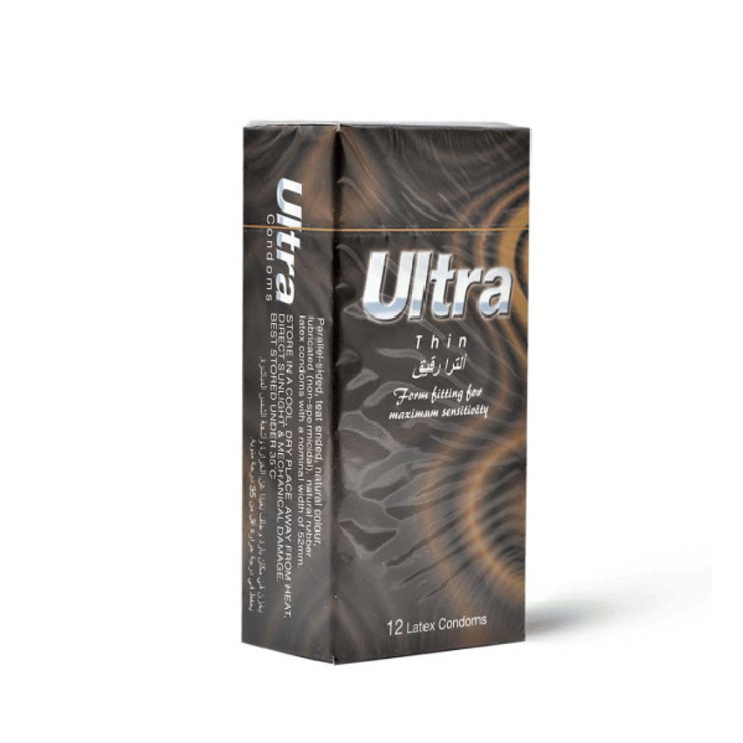 Ultra Thin Condoms  12 Pcs for Natural Sensation
