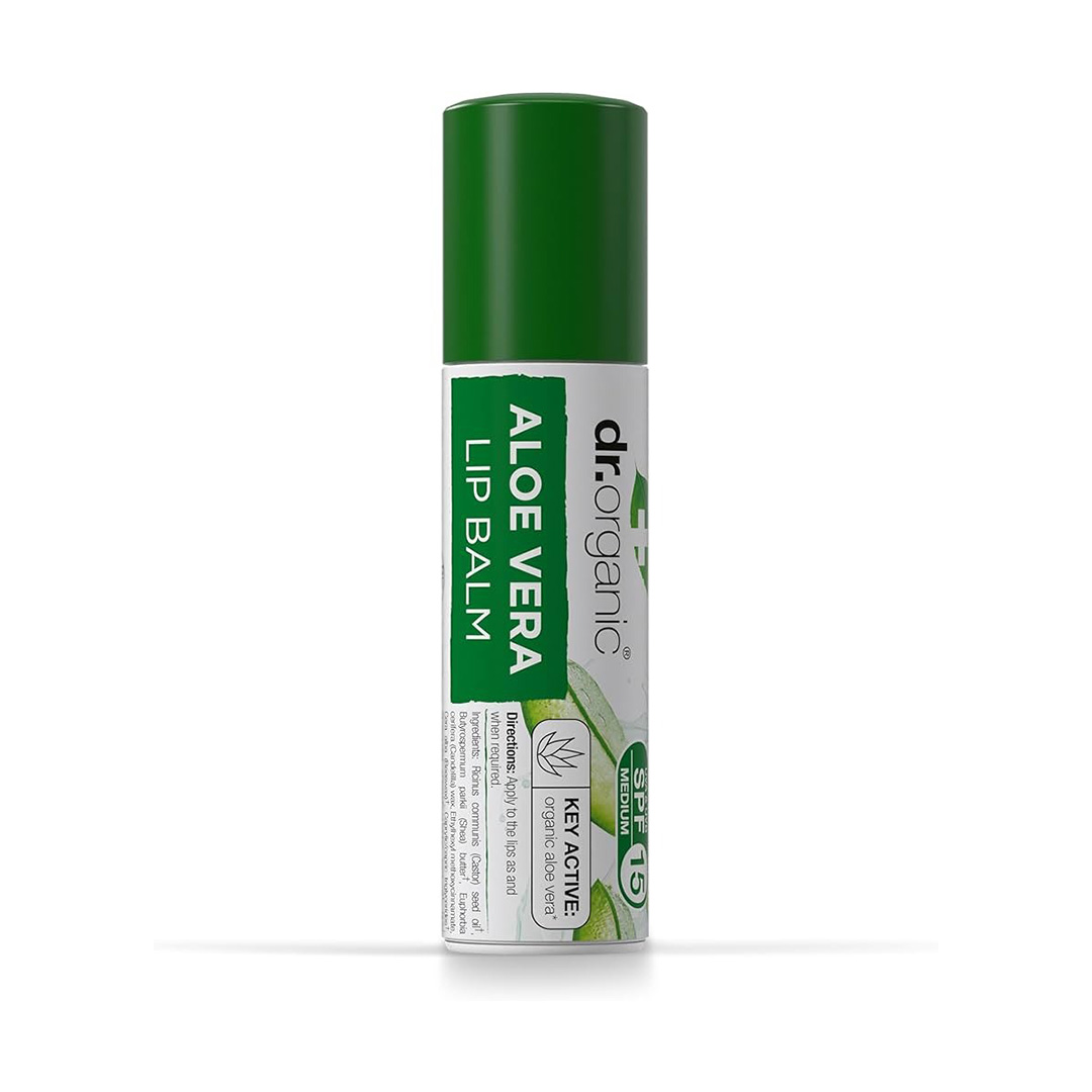 Dr Organic Aloe Vera Lip Balm SPF15 5ml
